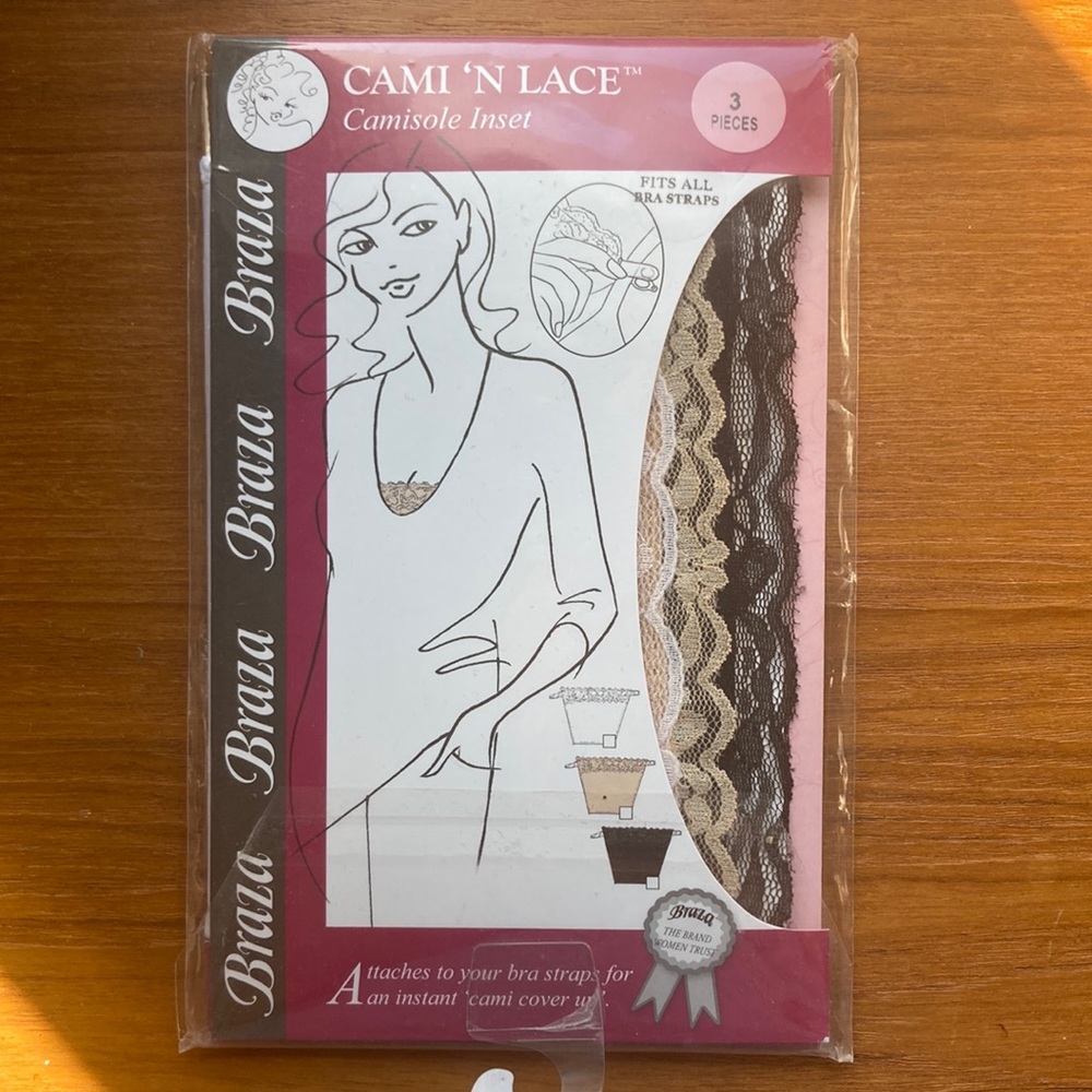 BRAZA Camisole Insets 3-Pack NWT